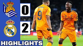 Real Sociedad 02 Real Madrid  LaLiga 2425 Match Highlights  EA Sports [upl. by Aneeh948]