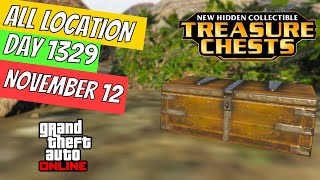 GTA Online Treasure Chest Locations November 12  DAY 1329 ON THE CAYO PERICO ISLAND [upl. by Deni]