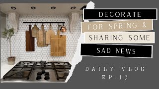 2024 Decorate for Spring  Sad News  Decorate with Me  Spring Decor on a Budget  Thrifted decor [upl. by Enileve]