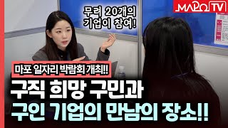 구직 희망 주민과 기업의 만남 마포 일자리 박람회  11월 27일 [upl. by Gittle]