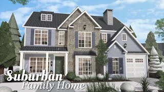 Bloxburg Family Suburban Home  Roblox Bloxburg  Speedbuild [upl. by Sausa]