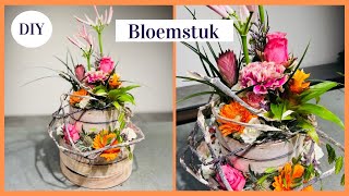 Bloementoren 🧡💕  Cursus Bloemschikken 253  Carlein Tukkers [upl. by Stets601]