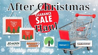 After Christmas Shopping Haul  Hobby Lobby  Walmart  JoAnn Fabric  Menards  90 off Sale [upl. by Htirehc]