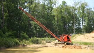 Insley Dragline Cleaning a Pond HD [upl. by Seitz]