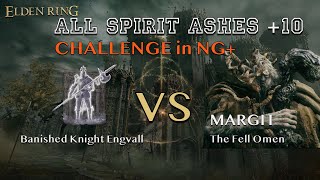 【CHALLENGE in NG】Banished Knight Engvall vs MARGIT【All Spirit Ashes10】 [upl. by Atsocal]