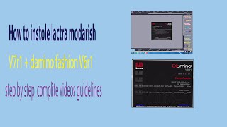 how to install lectra modaris v7r1  damino fashion v6r1 lactrav7r1 pattern patternmarking [upl. by Onaimad]