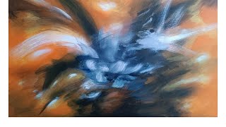 Easy Acrylic Painting TechniqueAbstract Painting [upl. by Semajwerdna5]