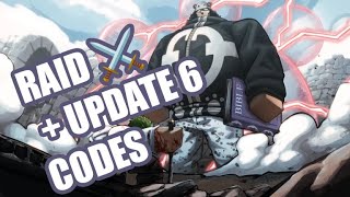 ROBLOX RAID ⚔️  UPDATE 6 ⭐ FRUIT SEAS CODES NEW  HOW TO REDEEM [upl. by Suillenroc694]