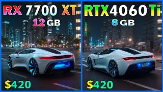 RX 7700 XT vs RTX 4060 Ti  Test in 15 games at 1440P max settings [upl. by Notloc]