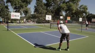 2016 Great Plains Pickleball Tournament Scott Moore vs Tao Thongvanh [upl. by Nylorahs]