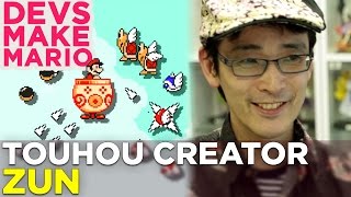 TOUHOU Creator ZUN Makes a Super Mario Maker Level – Devs Make Mario [upl. by Jessy]