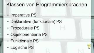 Klassen von Programmiersprachen [upl. by Josee179]