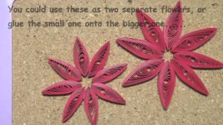 Megs Quilled Christmas Poinsettia 1m4v [upl. by Agate924]