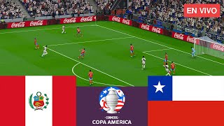 Perú vs Chile EN VIVO CONMEBOL Copa America 2024 Full Match  Simulation Video Games [upl. by Ydwor314]