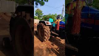 Powertrac euro50 with Redlands balerbhavanitractorvlogs tractorvideo redlands bestreels [upl. by Cordey]