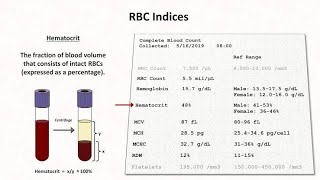 HAEMATOLOGICAL INDICES RBC indices  MCV MCHMCHC RDW PART 1 Haematology [upl. by Larok]