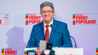 Intervention de JeanLuc Mélenchon sur les élections législatives 2024 [upl. by Abey]