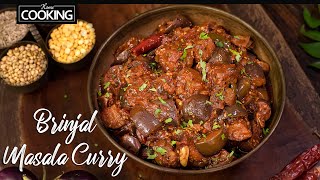 Brinjal Masala Curry Recipe  Eggplant Curry  Brinjal Recipe HomeCookingShow [upl. by Wachter]