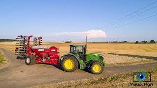 Semoir Weaving et John Deere 6150R au semi de couvert végétal [upl. by Marla]