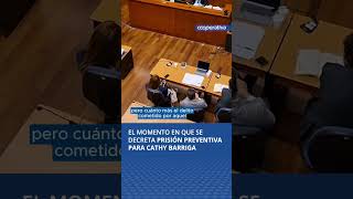 Salió esposada El momento en que se decreta prisión preventiva a Cathy Barriga [upl. by Jethro42]