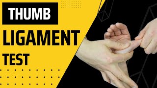 Thumb Ulnar Collateral Ligament Test for UCL Thumb Assessment [upl. by Robers370]