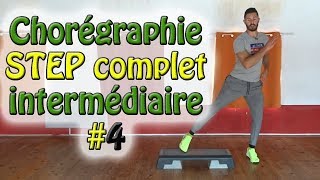 Chorégraphie step intermédiaire 4  STEP complet français  Apprendre le step [upl. by Moskow341]