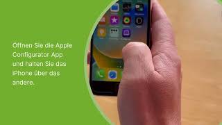 So fügen Sie ein iPhone per Apple Configurator für iPhone im Apple Business Manager hinzu [upl. by Nylcsoj]