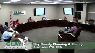 Clay County Board of Adjustment and Planning amp Zoning 9172024 [upl. by Arvad617]