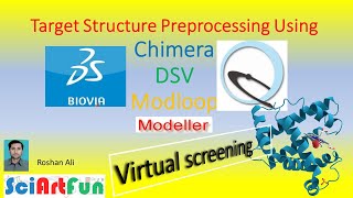 Virtual Screening  Target Preprocessing With Chimera DSV Modloop  Drug Discovery  P2c2 [upl. by Vastah352]