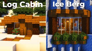 3 Starter Bases for Survival Minecraft Winter Edition [upl. by Eymaj534]