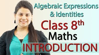 Introduction  Algebraic Expressions amp Identities  Ch 8  Class 8th Maths [upl. by Ixel]