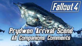 Fallout 4  Prydwen Arrival Scene  All Companions Comments [upl. by Ati348]