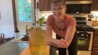 Making Elderflower Wine Part 2 Racking Bottling and Tasting [upl. by Bonny]