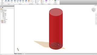 Truncated Cylinder in Autodesk Inventor 2015 [upl. by Nottirb919]