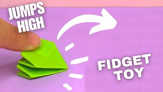 How to Make Paper Jumping Toys  Origami Fidget Toy Making [upl. by Mairem773]