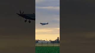 Spitfire at dusk aviation military aircraft planespotting militaryaviation [upl. by Akenahc]