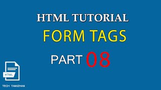 HTML Tutorial for Beginners Tamil  08  HTML FORM TAGS [upl. by Aikal686]