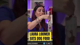 Laura Loomer EATS DOG…food [upl. by Soirtemed966]