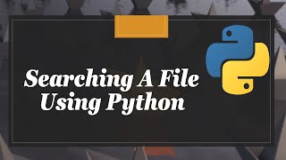 How To Search A File From Directory Using Python [upl. by Ahsemac]