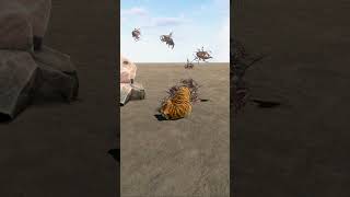 Witness the Unbelievable Swarm Bugs Confront a Fierce Tiger [upl. by Malvie]