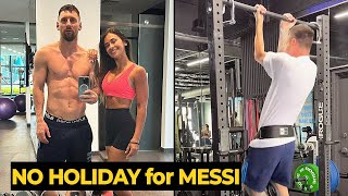 Lionel Messi shares new postworkout picture with Antonela  Football News Today [upl. by Idolem]