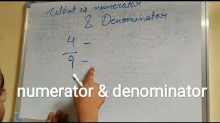 what is numerator and denominator numerator or denominator kya hota hai [upl. by Guarino49]