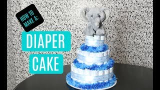 How to Make A Diaper Cake Centerpiece [upl. by Germin]