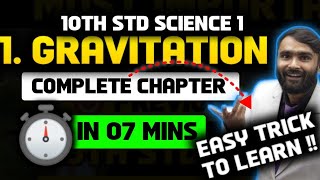 10th Std Science 11GravitationONE SHOT quotEASY TRICK TO LEARNBOARD EXAM 2024PRADEEP GIRI SIR [upl. by Koosis770]