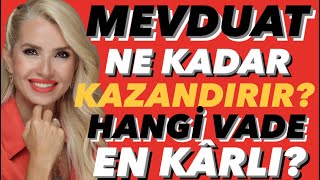 KREDİ FAİZLERİ UÇTU FAİZDEN FAİZ KAZANMAK KARLI MI MEVDUATA PARA BAĞLANIR MI HANGİ VADEDE faiz [upl. by Ellehcim]