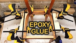 Chair Repair with Epoxy Glue amp Vector Clamping  Woodworking Furniture Restoration How To [upl. by Lacombe473]