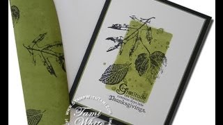 Gorgeous quotfaux layerquot Leaves Card featuring Stampin Up products WOW [upl. by Nylasoj]