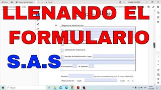 COMO LLENAR EL SAS COMO LLENAR EL FORMULARIO SAS 2024 FORMULARIO SAS EL SALVADOR [upl. by Robby582]