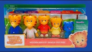 DANIEL TIGERS Neighbourhood Family Figures Toy Opening [upl. by Stanfield]