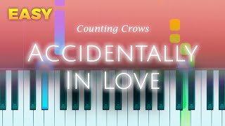 Counting Crows  Accidentally In Love  EASY Piano TUTORIAL by Piano Fun Play [upl. by Notse]